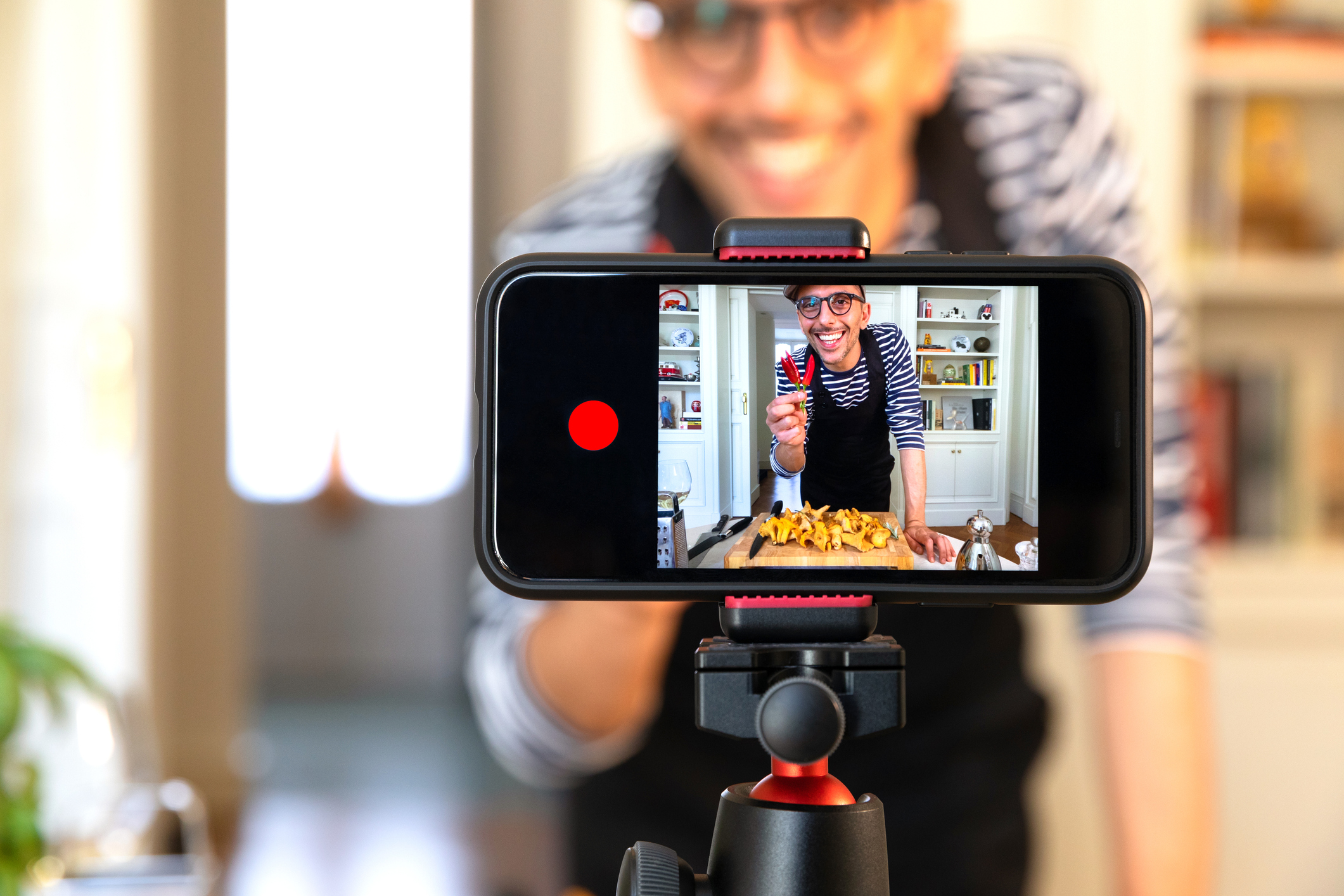 Food Vlogger Recording Live Streaming Theme Builder Layout